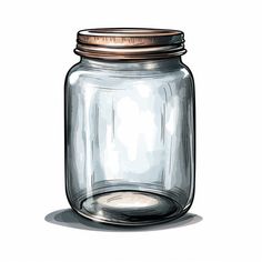 Mason Jar Clipart: 4K & Vector in Chiaroscuro Art Style Jar Clipart, Mason Jar Art, Bus Wrap, Chiaroscuro Art, Jar Art, Unique Tattoo Designs, White Tattoo, Print Advertising, Digital Advertising