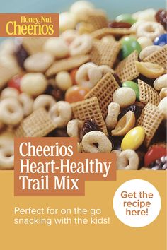 the cover of cheerios heart - healthy trail mix