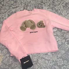 Palm Angels Women’s Headless Bear Logo Cotton Sweatshirt Good Vibes Quotes, Bear Logo, Palm Angels, Limited Time, Sweaters For Women, ? Logo, Sweatshirts, Pink, Color