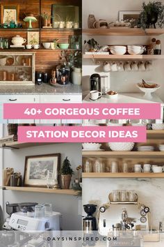 the top ten coffee station decor ideas to try out in your kitchen or dining room