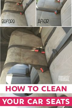 how to clean your car seats