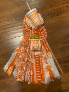 Homecoming, whataburger, Mum, garter Whataburger Decorations, Homecoming Mums Sophomore, Senior Year Mums, Gold Mums Homecoming, Senior Mums Homecoming, Pink Mum