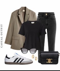 Adidas Outfit Women, Ideas De Outfits, Trainers Outfit, Stylish Work Attire, Classy Work Outfits, Adidas Outfit