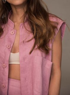 Linen Pajamas, Linen Clothes, Bride Hairstyles, Beauty Inspiration, Natural Linen, Linen Shirt, Dusty Pink, Pre Order, Clothing Brand