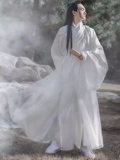 Hanfu Unisex Male Men Women Classical Chinese Style Big Sleeve Robe Swordsman | eBay Chinese Sleeve, Chinese Royalty, Ceremonial Robes, Chinese Robes, Hanfu Male, Hanfu Men, Cultural Clothing, Japanese Traditional Clothing, Zodiac Academy