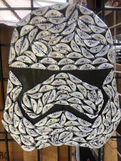 a star wars mask made out of paper