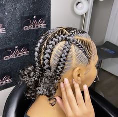 X Braids Hairstyles, Cross Cross Braids Into Bun, Cornrows With Buns, Criss Cross Feed In Braids, Jumbo Feed In Braids, 5 Stitch Feed In Braids, Cute Quick Braided Hairstyles, Boho Feed In Braids, Crisscross Braids