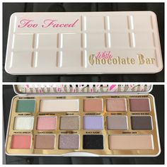 Eye Shadow Pallets, Chocolate Makeup, Too Faced Chocolate Bar, Bar Palette, Chocolate Bar Palette, Too Faced Chocolate, Makeup 2017, White Chocolate Bar