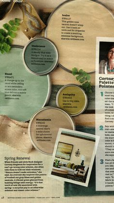 an article in a magazine about the different colors of paint and what they are used