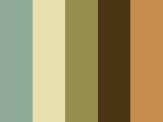 the color palette is brown, blue, and green with an orange stripe on it