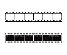 the film strip is shown in black and white