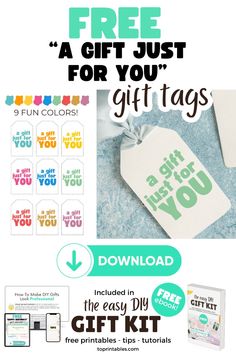 gift tags with free printables and instructions to make them look like they are on sale