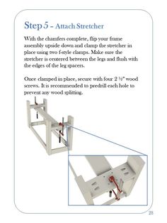 an instruction manual for how to install the attachments on a woodworking project, with instructions