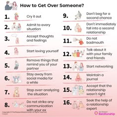 Most of the following Do’s apply for getting over someone you love, your crush, someone you like, someone you dated, or even they will help you get over a break-up. Get Over Someone, Getting Over Heartbreak, Post Breakup, Breakup Motivation, Get Over Him