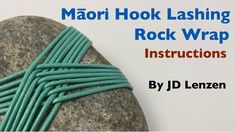 a rock that has some wires attached to it and the words marri hook flashing rock wrap instructions