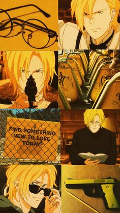 Ash lynx banana fish wallpaper aesthetic yellow and black Fish Wallpaper Aesthetic, Banana Fish Wallpaper, Ash Lynx Banana Fish, Ash Lynx, Aesthetic Yellow, Fish Wallpaper, Anime Guys Shirtless, Banana Fish, Yellow Aesthetic