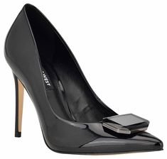 PRICES MAY VARY. Turn heads in the Nine West Faras dress pumps! This pump features a high stiletto heel, modern pointy toe and a fashionable embellishment on the upper. This pump is sure to impress! Founded in 1978, Nine West empowers women to take on the world in style, from day to night. Pointed Toe Slip on Closure 3.98" Heel Height Black Heels Stilettos, Black Stiletto Heels, Fashion Shoes Heels, Heels Stilettos, Black White Dress, Pump Dress, Stiletto Heel, Pump Shoes, Black Heels