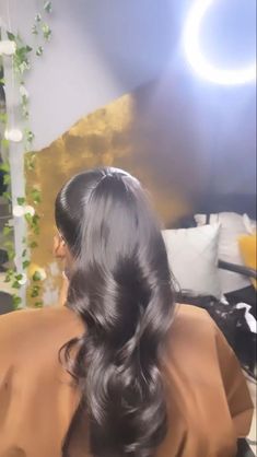 Sleek Ponytail Black Women, Ponytail Black Women, Twist Hairstyle, Twisted Hair, Hair Laid, Hair Ponytail Styles, Sleek Ponytail, Hair Crush, Ponytail Styles