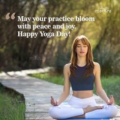 a woman sitting in the middle of a yoga pose