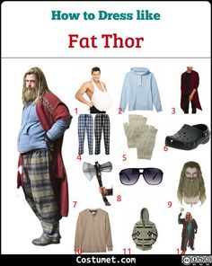 Thor Costume Mens, Groovy Outfits 70s, Thor Halloween Costume, Thor Halloween, Thor Outfit, Thor Endgame, Fat Thor, Diy Superhero Costume, Thor Costume