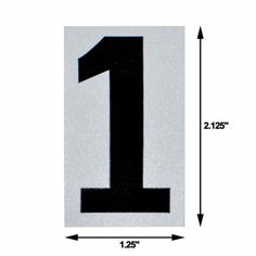 the number one is shown in black on a white background