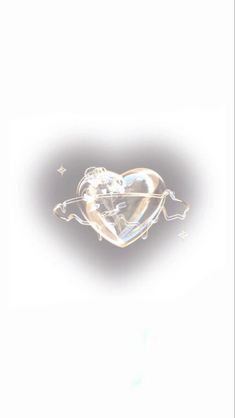 a heart shaped object is shown in the middle of a white background with stars around it