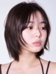 Short Hair With Wispy Bangs Korean, Short Layered Haircuts Asian, Layered Short Hair Straight, Short Hair Asian Women, Japanese Short Hair Round Face, Short Japanese Haircut, Short Hair Actress, Short Hair And Beard Styles, Short Hair Asian Men