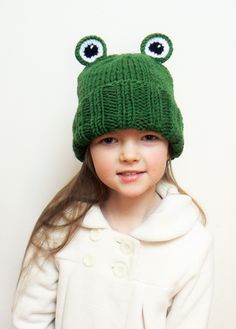 "Knit FROG beanie. Choose the size and color using drop down menu. Available sizes: -Baby 6-12m/16-19\" (41-47cm) -Toddler 1-3y/18-20\" (46-50cm) -Child 3-10y/19-21\" (49-52cm) -Teens 20.5-22\" (52-55cm) -Adult Small 21-22\" (53-56cm) -Adult Large 23-24\" (58-61cm) Available colors: -01 Apple Green -02 Green (featured) -03 Blue -04 Yellow -05 Pink -06 Red You can add a Fleece band lining inside this hat. Add to cart: https://www.etsy.com/listing/1544868515/add-on-listing-fleece-lining This hat i Cute Acrylic Beanie Hat, Adjustable Green Winter Hats, Playful One Size Winter Hats, Cute Beanie Hat One Size Fits Most, Playful Winter Hats, One Size, Cute Beanie Hat, One Size Fits Most, Novelty Green Adjustable Hat, Adjustable Green Novelty Hat, Cute One Size Hand Knitted Beanie