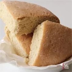 two pieces of cake sitting on top of a white plate