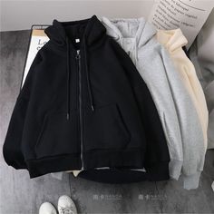 Winter Fashion Women, Coat Korean, Sweatshirt Oversized, Winter Decoration, Women Sweatshirt, Korean Fashion Women, Jackets Men Fashion, Hoodie Coat, Fleece Coat