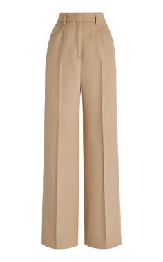 Gabriela Hearst - Women's Norman Silk Straight-Leg Pants - Neutral - IT 38 - Only At Moda Operandi Semi Formal Trousers Outfit, Trend Pants 2023, Dress Pants Png, Beige Straight Leg Pants, Pant Trousers Women Outfit, Beige Pants Women, Trouser Pants Pattern For Women, Trouser Pants Pattern, Formal Pants Women