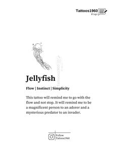 an advertisement for jellyfish tattoo ink