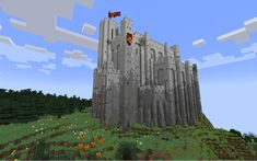 an image of a very large castle in the sky