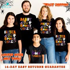 ❤️ Get into the Halloween spirit with our "Family Matching Shirt Halloween" set! Perfect for families, these shirts feature fun and spooky designs, making them ideal for creating memorable and festive moments together. Whether you choose a "Spooky Family Shirt," "Halloween Family Shirt," "Funny Ghost Shirt," or "One Spooky Family Shirt," each one is crafted from soft, high-quality fabric to ensure comfort for all ages. Celebrate Halloween in style with matching shirts that highlight your family's fun-loving and spooky side! ❤️ P R O D U C T * I N F O * Classic, unisex fit - Comfortable to wear and suitable for anyone to wear. * Printing technique: Direct to Garment. * Soft-style combed cotton, very breathable and moisture-wicking. * The image is vivid, the color is bright and strong. It wi Cheap Family Matching Halloween Tops, The Original Shirts Family, The Spooky One, Halloween Gift Ideas, Spooky One, Ghost Sweatshirt, Halloween Family, Funny Ghost, Spooky Designs