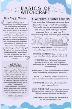 Unlock the mysteries of witchcraft with our beginner's guide! Learn about the essential tools, rituals, and practices to start your magical journey. Perfect for those new to the craft or looking to deepen their knowledge. Discover the basics and enhance your spiritual path today!  #Witchcraft #Magick #WitchyBasics #Spirituality #BeginnerWitch #Mystical #Pagan #Wicca How To Recharge Yourself Witchcraft, Witch Magic Spell, Reconnecting With Witchcraft, How To Start With Witchcraft, How To Start Practicing Witchcraft, Laws Of Witchcraft, Beginning Of The Month Witch Rituals, Witchcraft History Notes, Enchanting Items Witchcraft