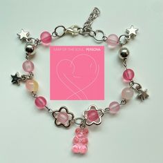 ★彡An adjustable bracelet inspired by BTS' 6th EP "Map of the Soul: Persona". ★彡The bracelet in the pic has 12 beads, but you can take out some beads, for the same price. Applicable for charms. ★彡Try NOT to expose the bracelet to water, like wearing it to the beach or showering with it. ★彡If you have any suggestions or questions, feel free to message me. I would be more than happy to help! Customized Pink Jewelry For Friendship, Customized Trendy Pink Jewelry, Trendy Customized Pink Bracelets, Trendy Customized Pink Bracelet, Customized Trendy Pink Charm Bracelet, Pink Y2k Jewelry As Gift, Customized Pink Trendy Beaded Bracelets, Trendy Pink Charm Bracelet For Friendship, Trendy Pink Friendship Charm Bracelet