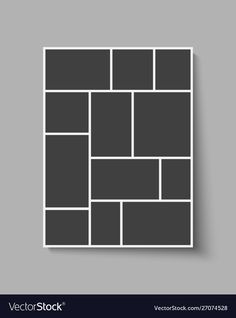 a square photo frame on a gray background