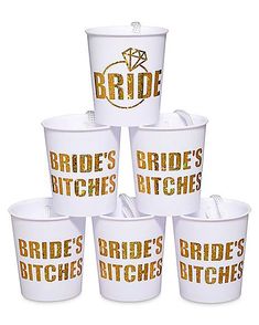 Bride's Bitches Shot Glasses 2 oz. - 6 Pack - Spencer's Spencers Gifts, Shot Glass Set, Break Out, Black Horse, One Shot, Fun Time, Shot Glasses, Glass Set, 6 Pack