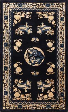 Chinese Foo Dog, Chinese Dog, Standard Rug Sizes, Fu Dog, Design Rugs, Light Blue Rug