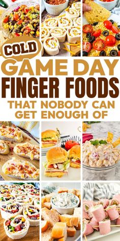 collage of game day finger foods that nobody can get enough of