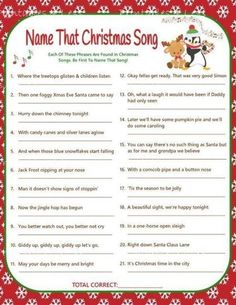 a printable christmas song for kids to play with the santa clause and other children's toys