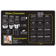 kitchen conversions calendar magnet Kitchen Conversions, Kitchen Conversion, ? Logo