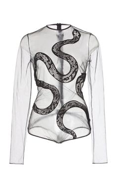 Click product to zoom Embroidery Tshirt, David Koma, Looks Black, Glam Rock, T Shirt Diy, New Classic, Dance Outfits, Snakes, Fashion Details