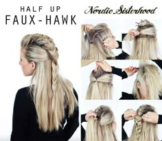 Halloween Hair Styles, Fishtail Hairstyles, Long Blonde, Long Blonde Hair, Grunge Hair