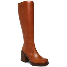 As one of the most iconic brands in the footwear industry, Steve Madden offers the trend you're looking for at an accessible price point. Manufacturer: Steve Madden Suggested Price: $189.00 Style Type: Knee-High Boots Collection: Steve Madden Material: Leather/Textile/Polyurethane/Man Made Country of Origin: India Specialty: Block Heel Gender: Womens Fabric Type: Leather Size Origin: US Sku: P2774761 Dress Boots Women, Tan Leather Boots, Leather Boot Shoes, Size 11 Heels, Stylish Boots, Wide Calf Boots, Comfortable Boots, Thigh High Boots, Platform Boots