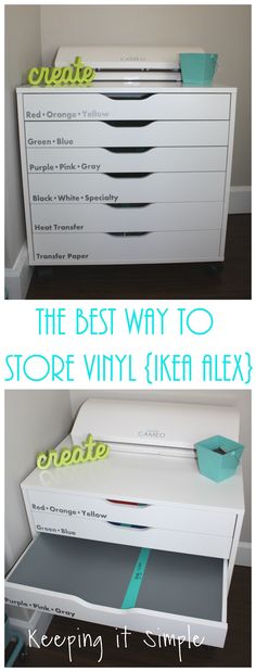 the best way to store vinyl ikea alex's drawers is by keeping it simple