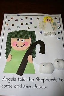 an angel's fold - the - shepherds to come and see jesus card