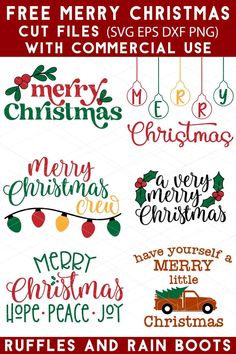 merry christmas svt files with commercial use