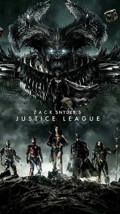 the movie poster for justice league