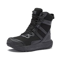 PRICES MAY VARY. WATERPROOF TACTICAL BOOTS FOR MEN - Our most comfortable mens combat boots that are ideal for any kind of outdoor and active duty work, the Blackhawk delivers ultimate free outdoor performance and aggressive agility. 8 Inch shaft. LIGHTWEIGHT & PROTECTIVE - A padded collar, full length EVA midsole, strengthened toe, and contoured removable sock liner offer customizable comfort and support while maintaining flexibility in these Magnum mens tactical boots. DURABLE MENS ZIPPER BOOT Mens Zipper Boots, Black Work Boots, Jungle Boots, Combat Boots Men, Tactical Shoes, Outdoor Performance, Army Boots, Black Combat Boots, Work Boots Men